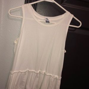 old navy ruffle bottom tank